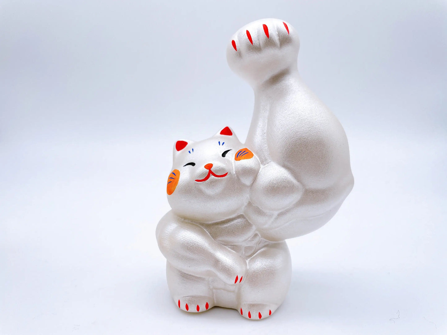 日本刚丸筋肉招财猫金银套装