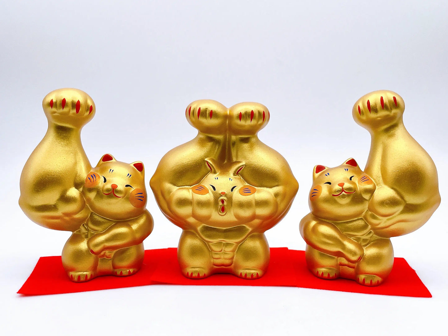 日本剛丸筋肉招財貓 大金運