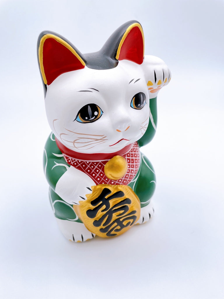 日本古唐草招財貓 吉祥