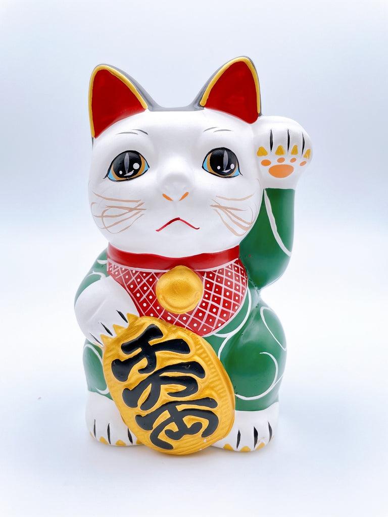 日本古唐草招財貓 吉祥