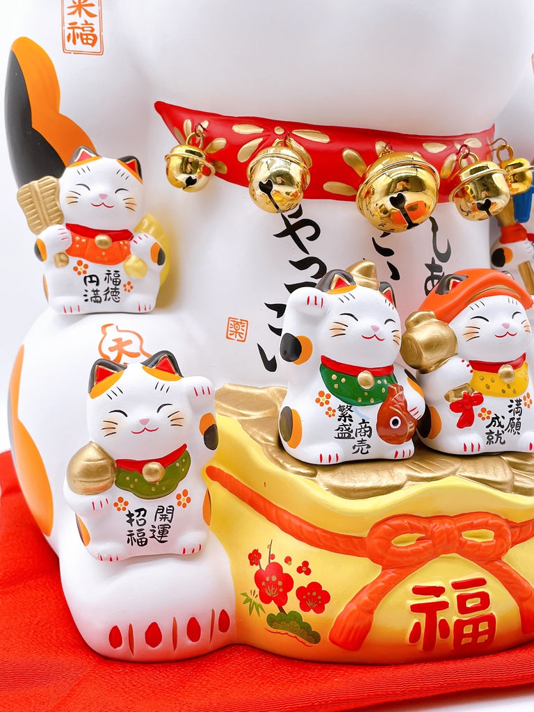 日本錦彩七福神招財貓 12号