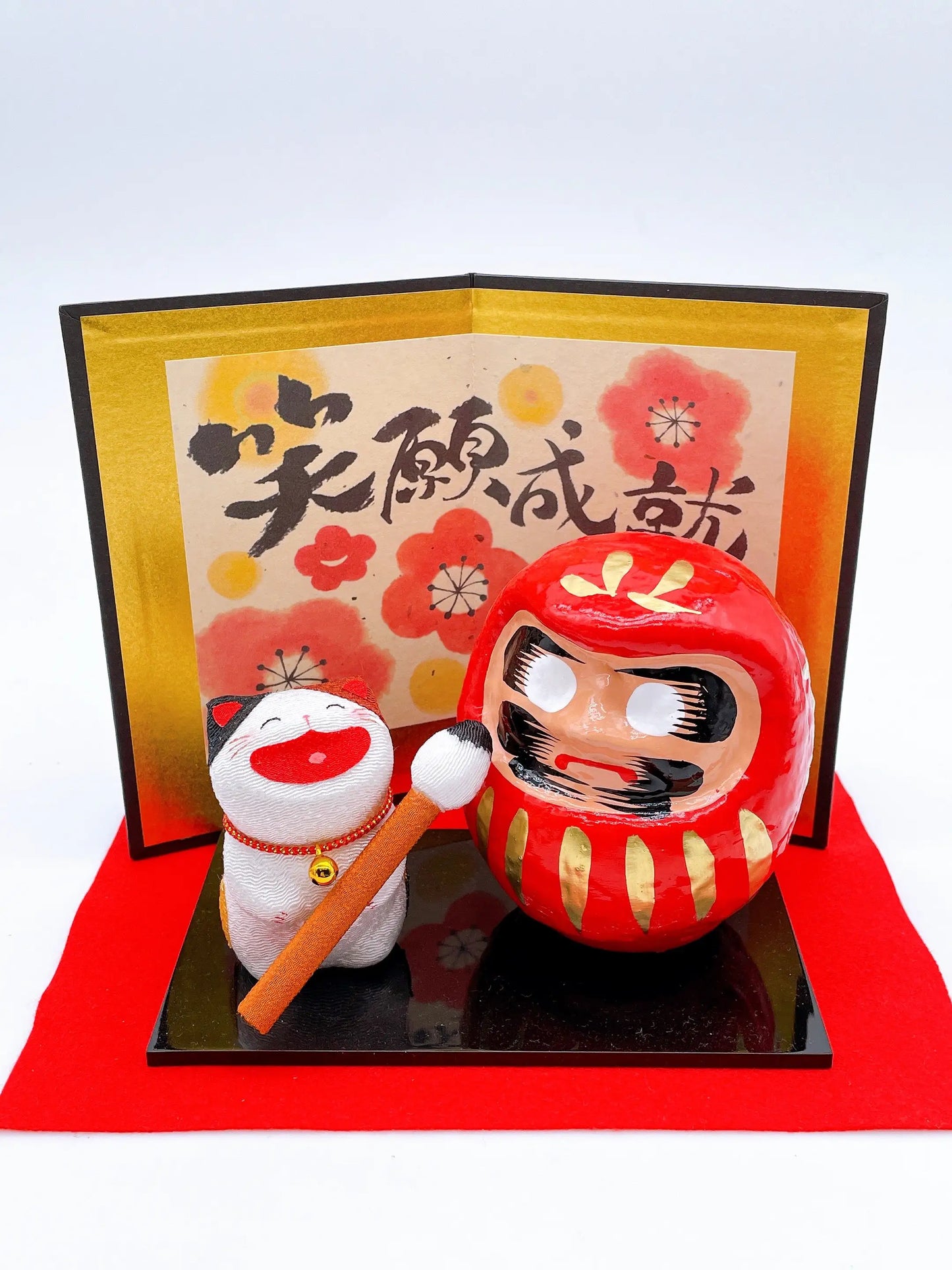 日本大笑達摩招財貓 願望成就
