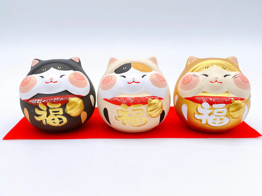 日本大招福招財貓 三福