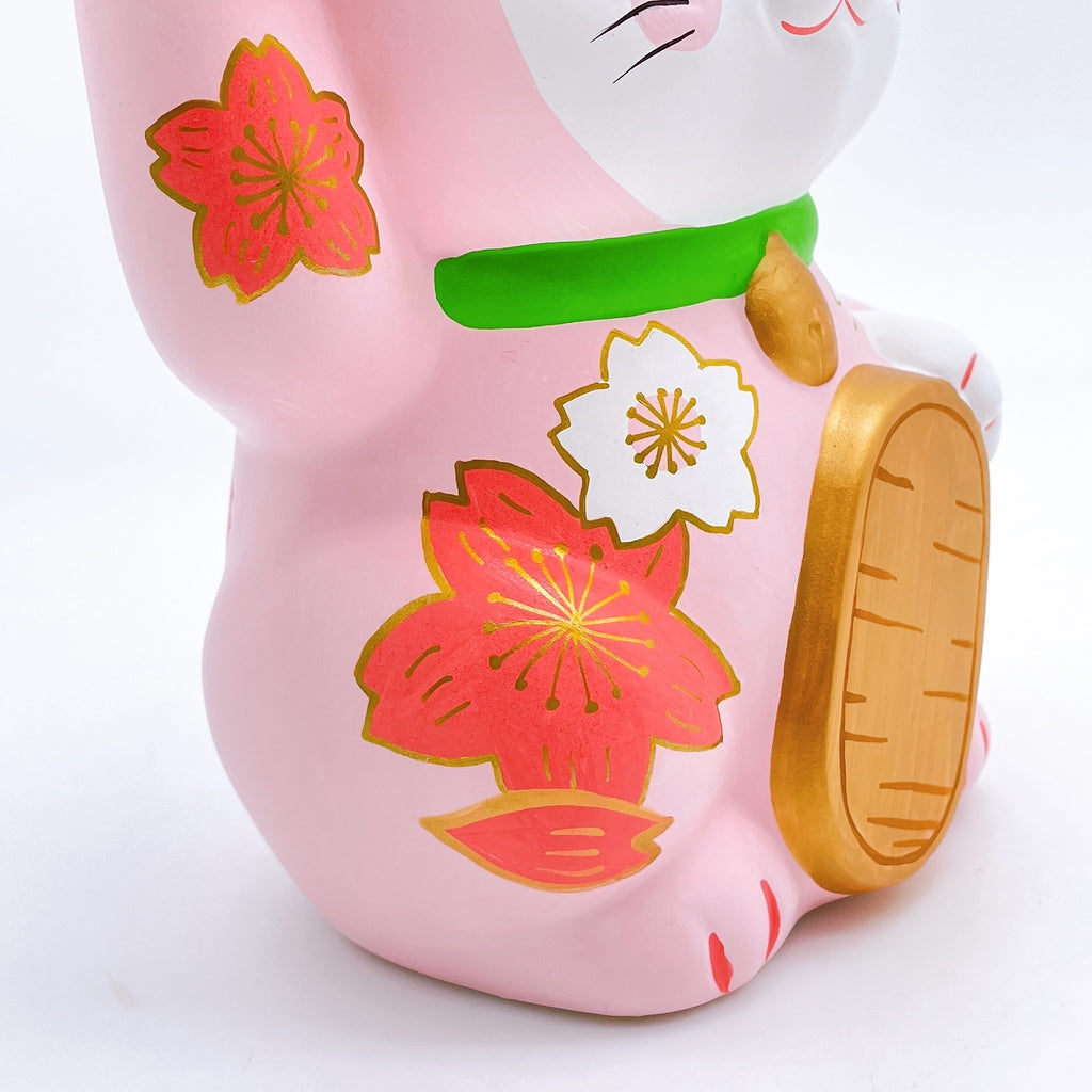 日本谷中堂招財貓 粉紅櫻