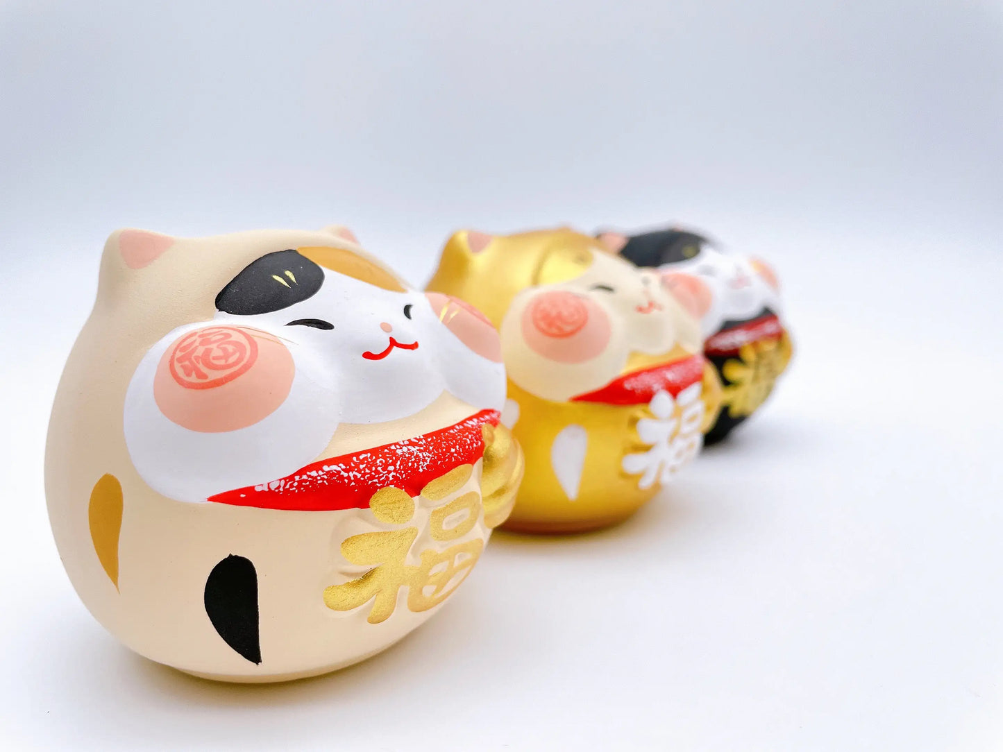 日本大招福招财猫三福