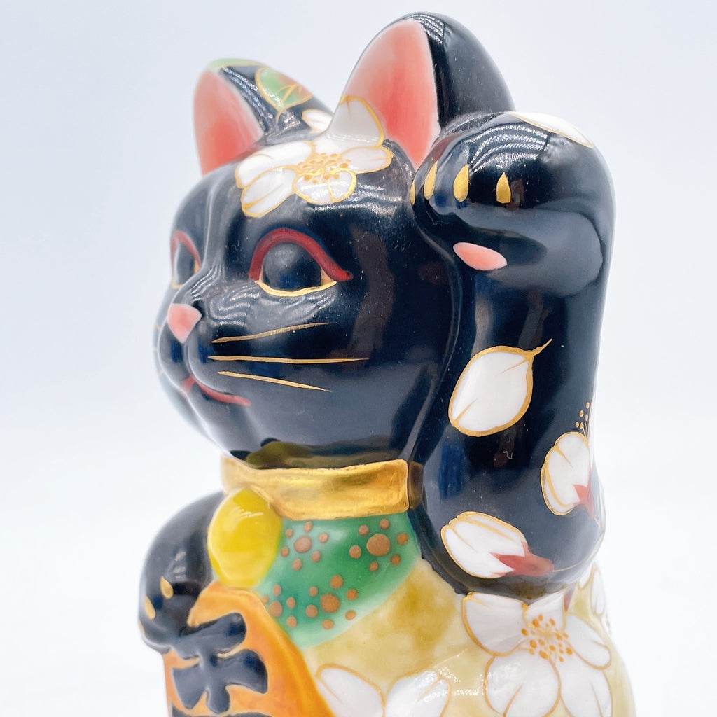 日本清水烧招财猫幽玄樱