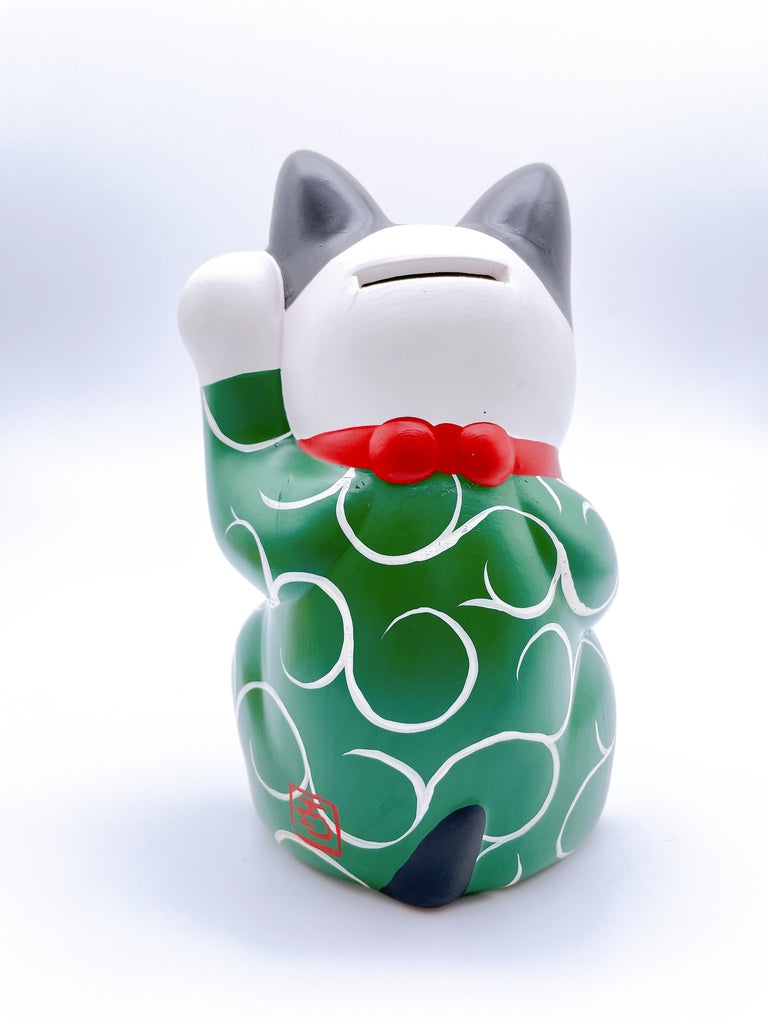 日本古唐草招財貓 吉祥