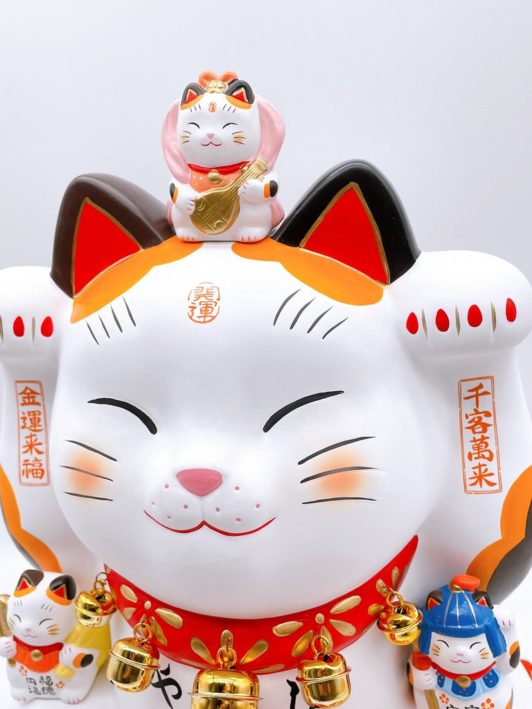 日本錦彩七福神招財貓 12号