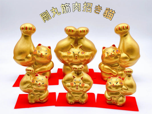 日本剛丸筋肉招財貓 大金運