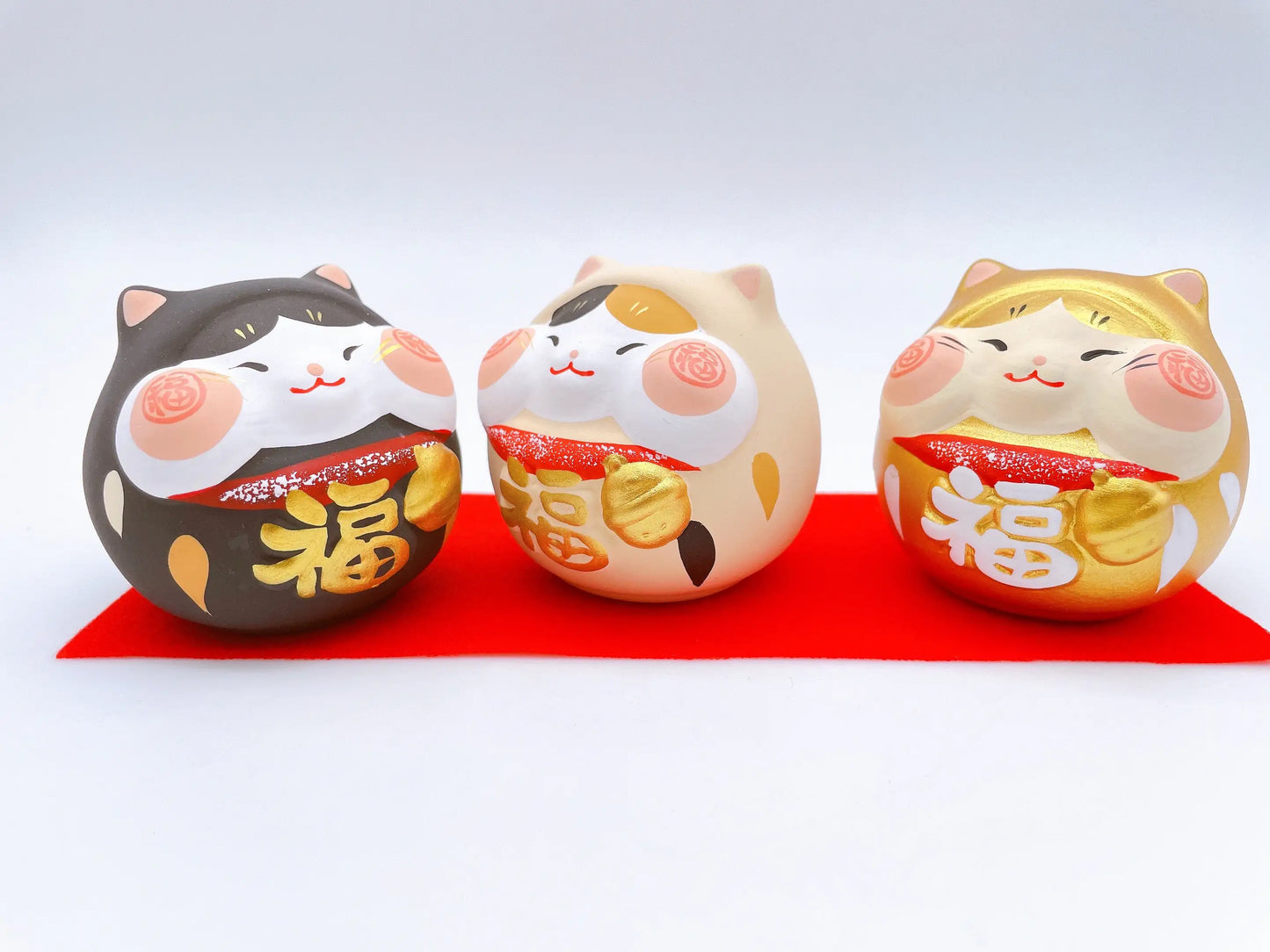 日本大招福招财猫三福