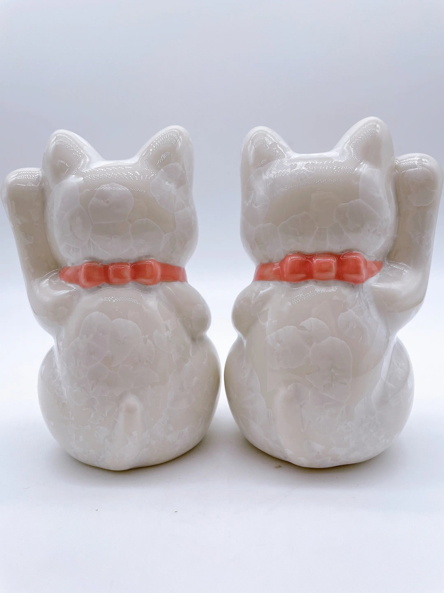 日本清水烧招财猫花结晶一生爱你