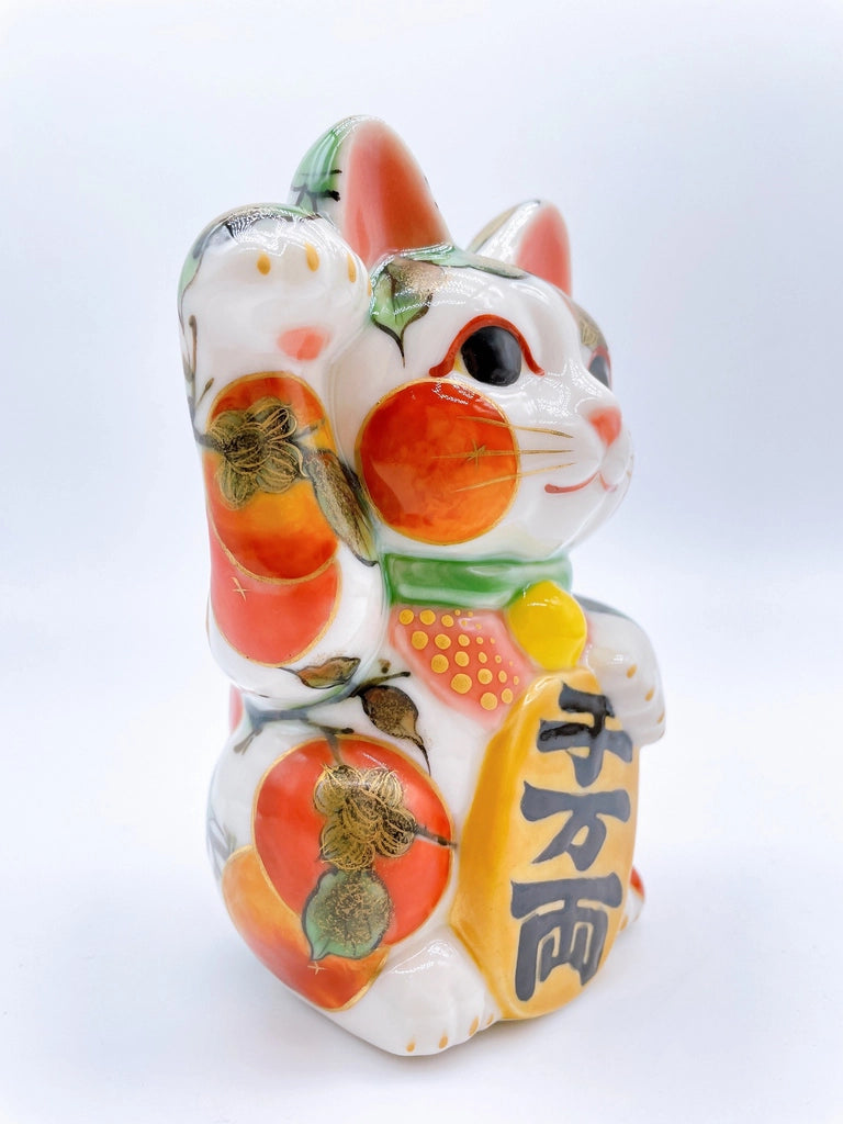 日本清水燒招財貓 柿