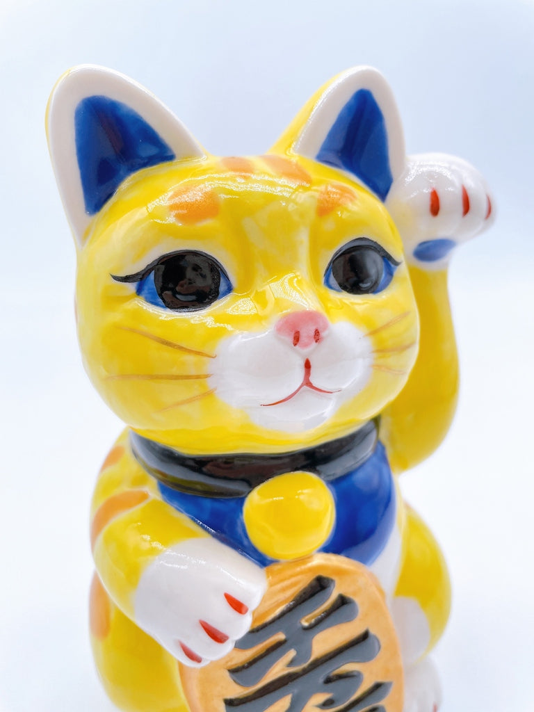日本清水燒招財貓 虎紋
