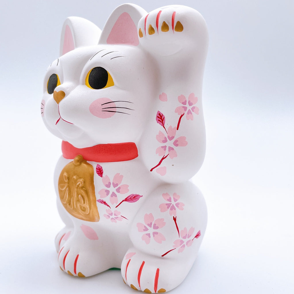 日本谷中堂招財貓 白櫻