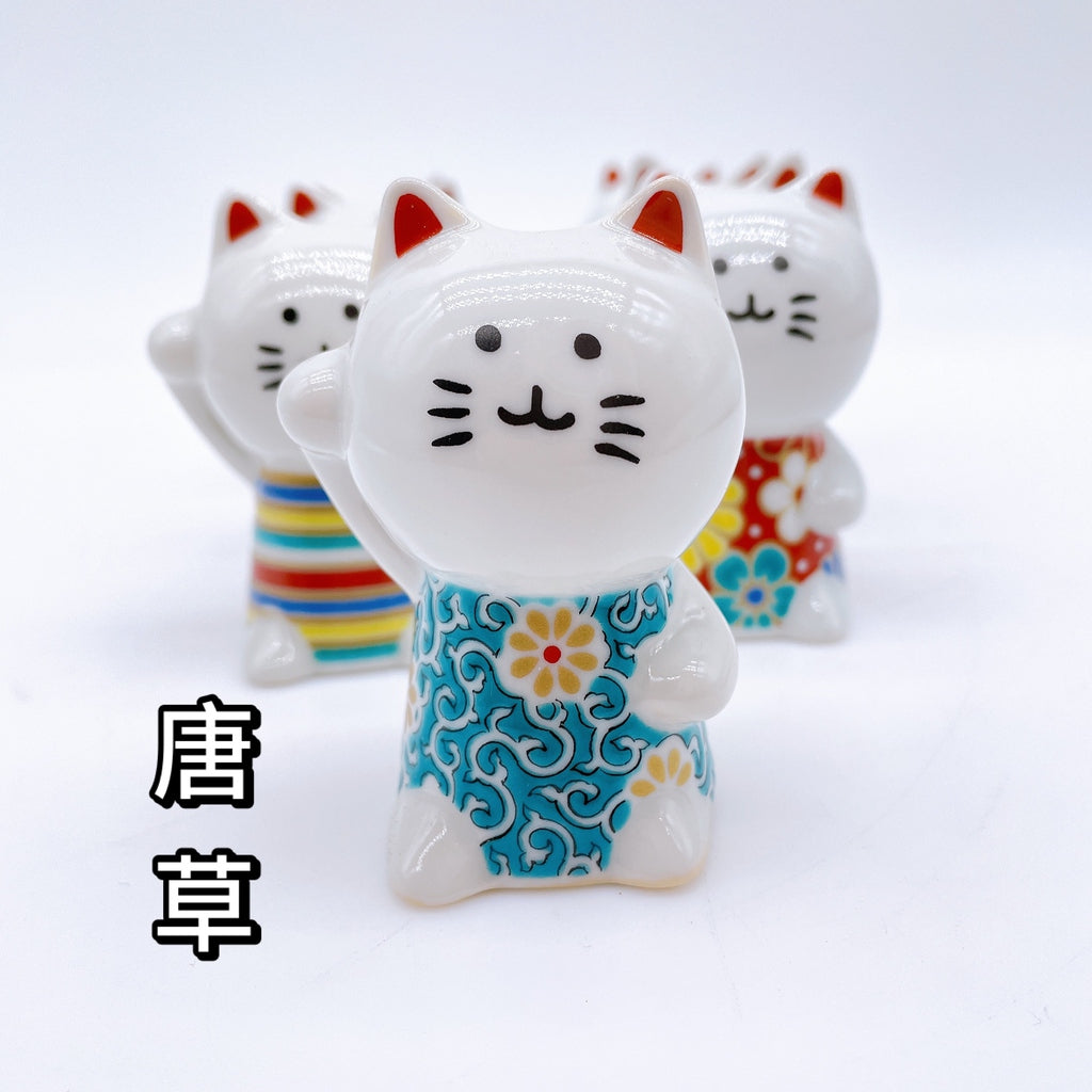 日本九谷烧缘起之绘炳招财猫系列