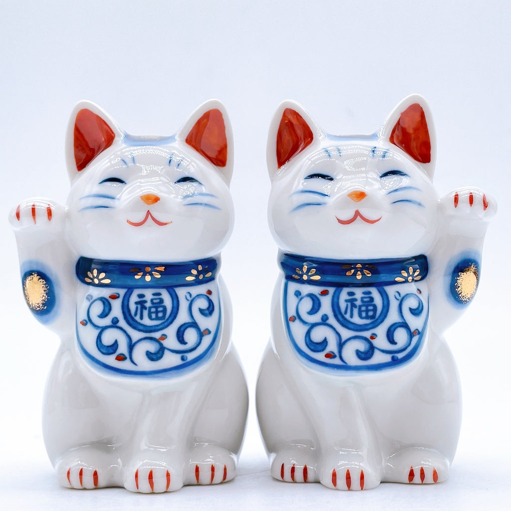 日本染錦唐草招財貓 小號