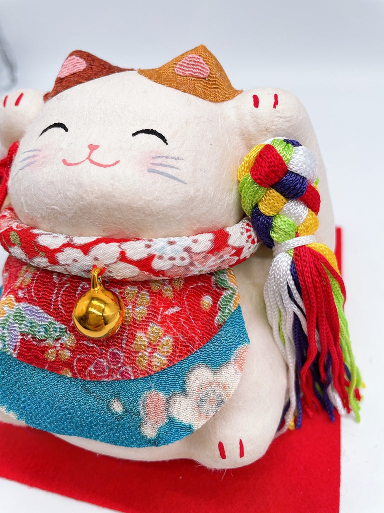 日本五色鈴滿福和紙招財貓