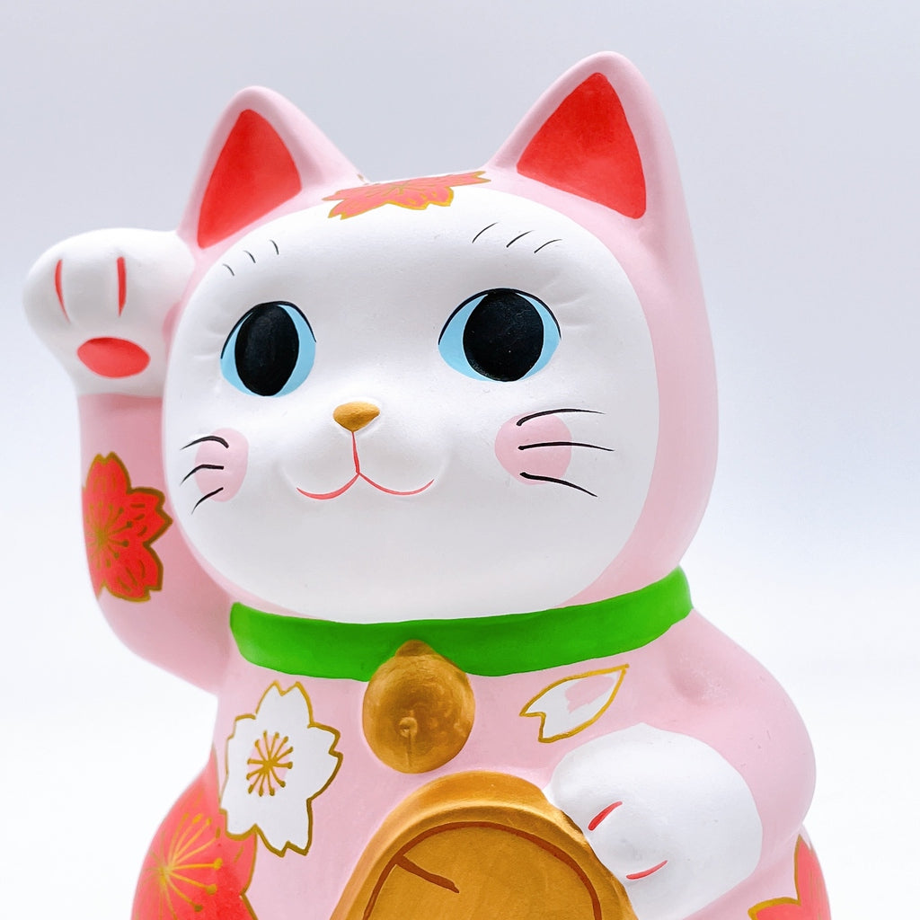 日本谷中堂招財貓 粉紅櫻