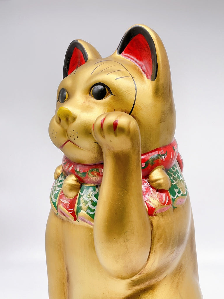 日本濑戸烧大正金招财猫.复刻版12号