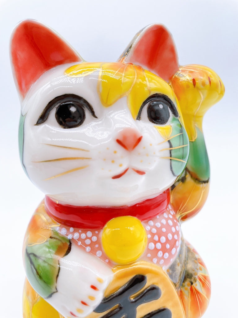 日本清水烧招财猫向日葵
