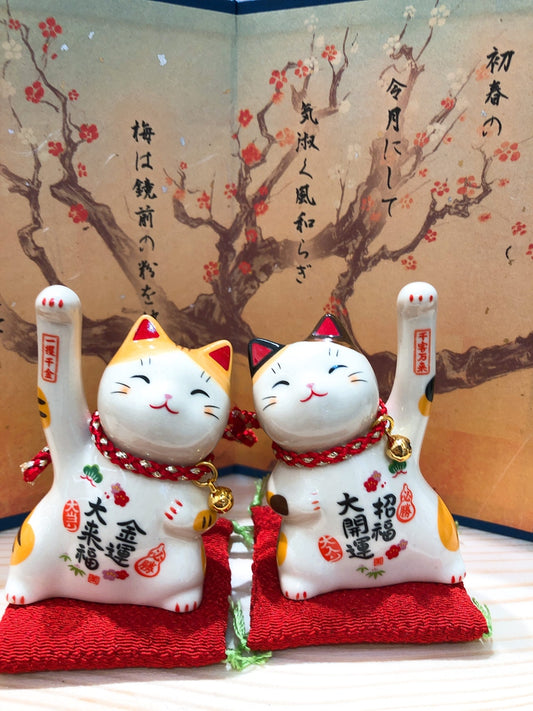 日本彩繪萬福金運來福招財貓 小號