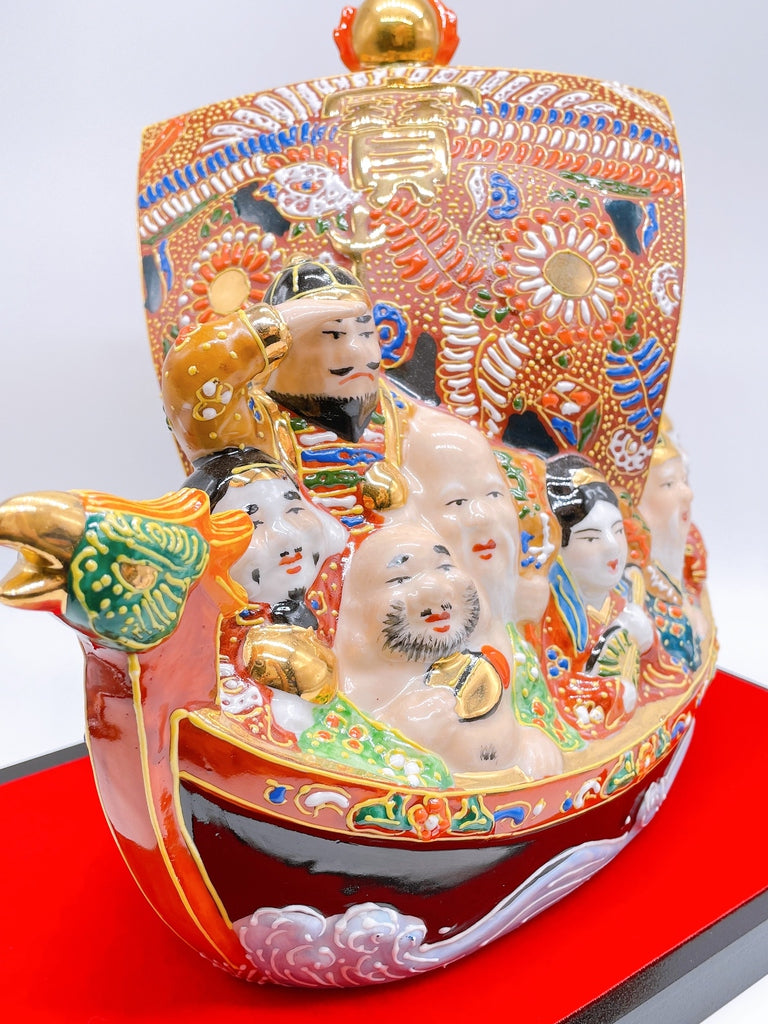 日本九谷燒七福神宝船