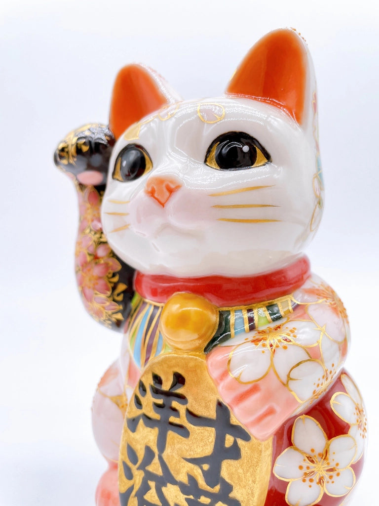日本清水燒招財貓 富士 才華洋溢