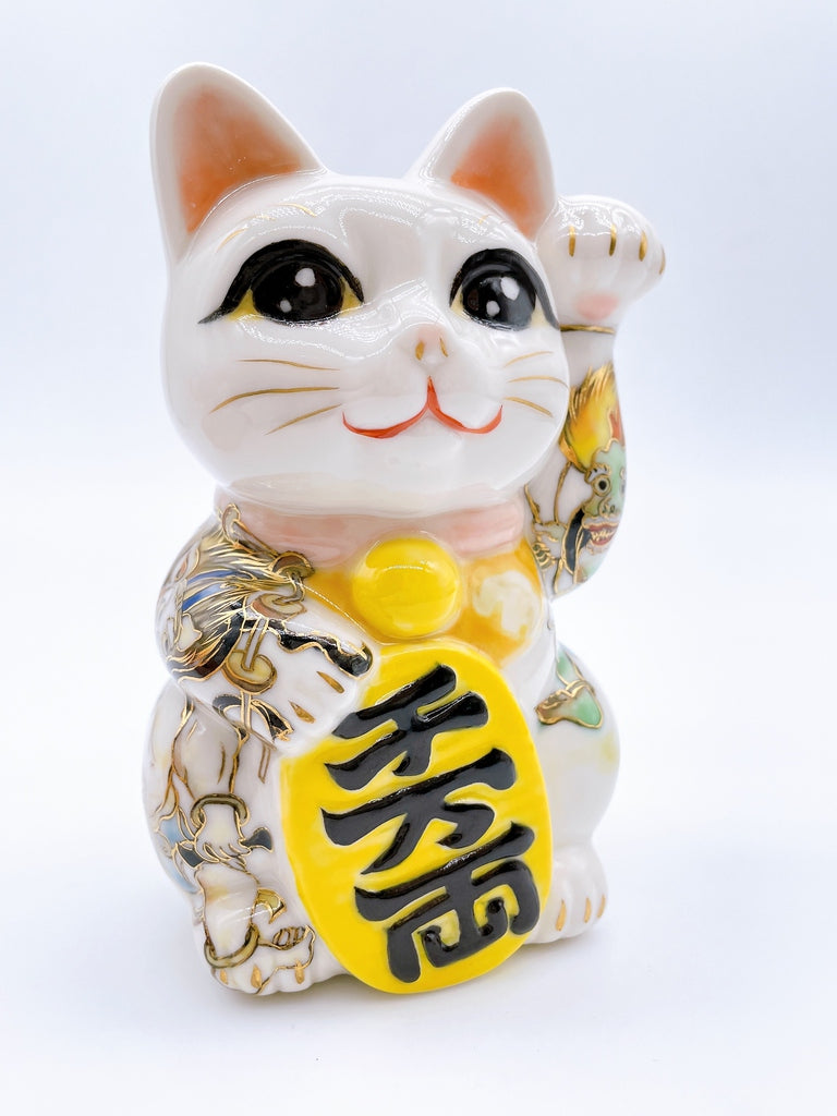日本清水燒招財貓 風神 雷神