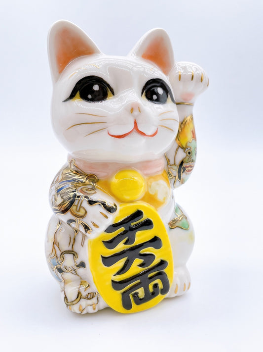 日本清水燒招財貓 風神 雷神
