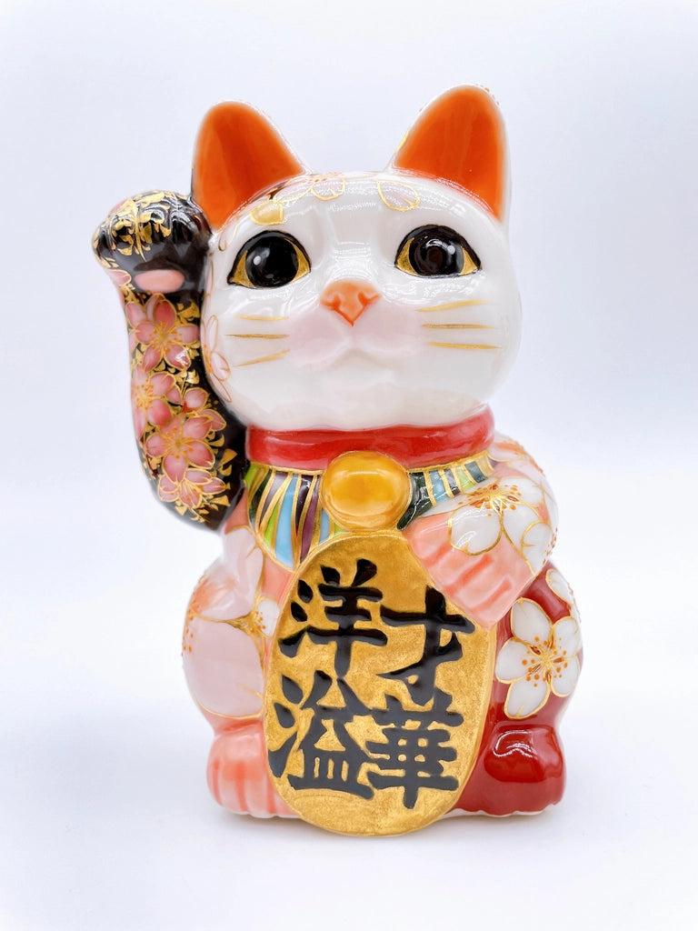 日本清水燒招財貓 富士 才華洋溢