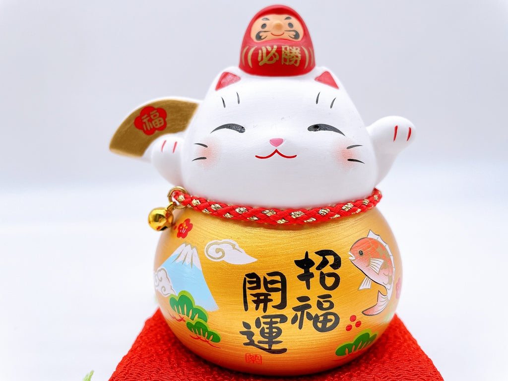 日本耀彩達摩必勝招財貓 系列 小号