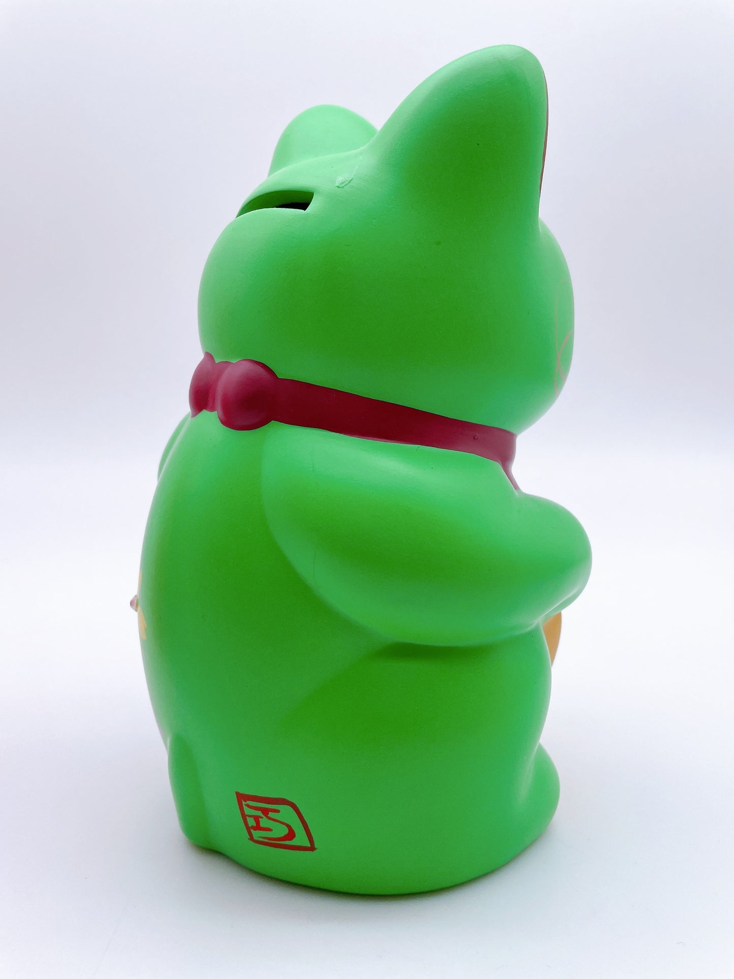 日本七彩福小判招財貓 綠櫻