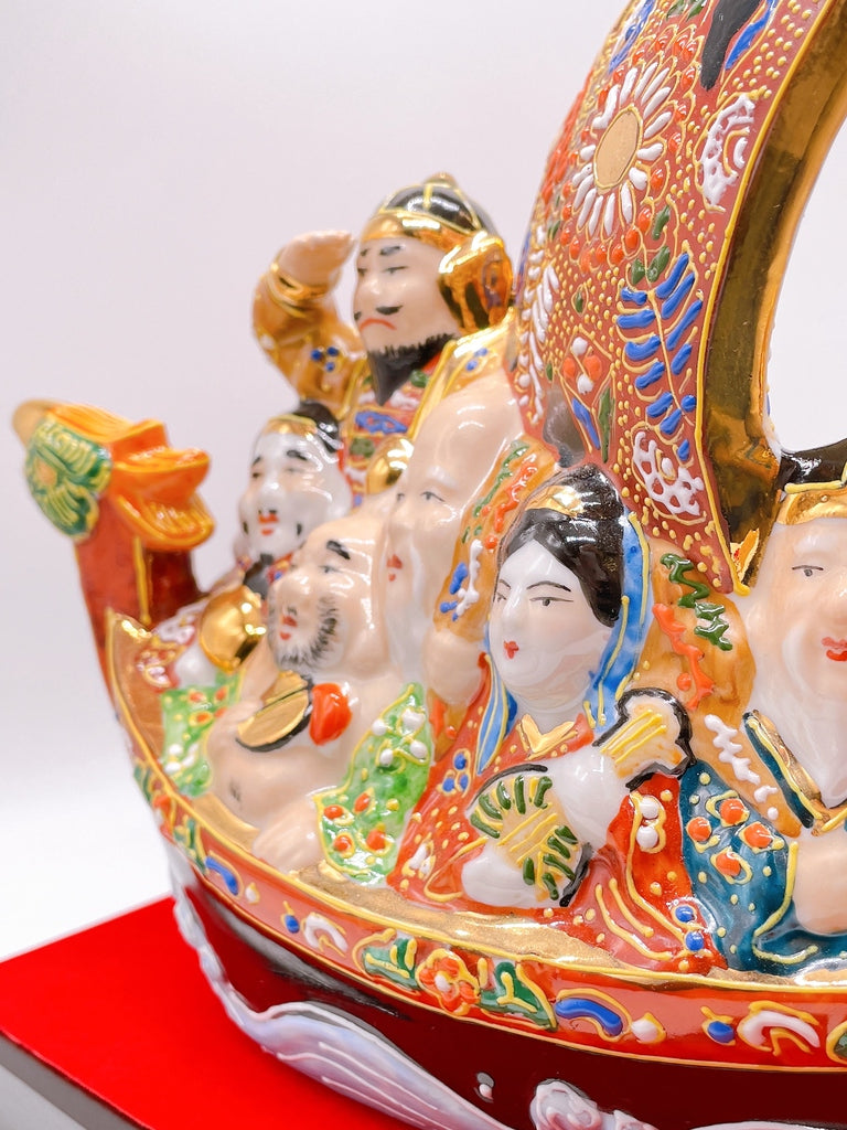 日本九谷燒七福神宝船