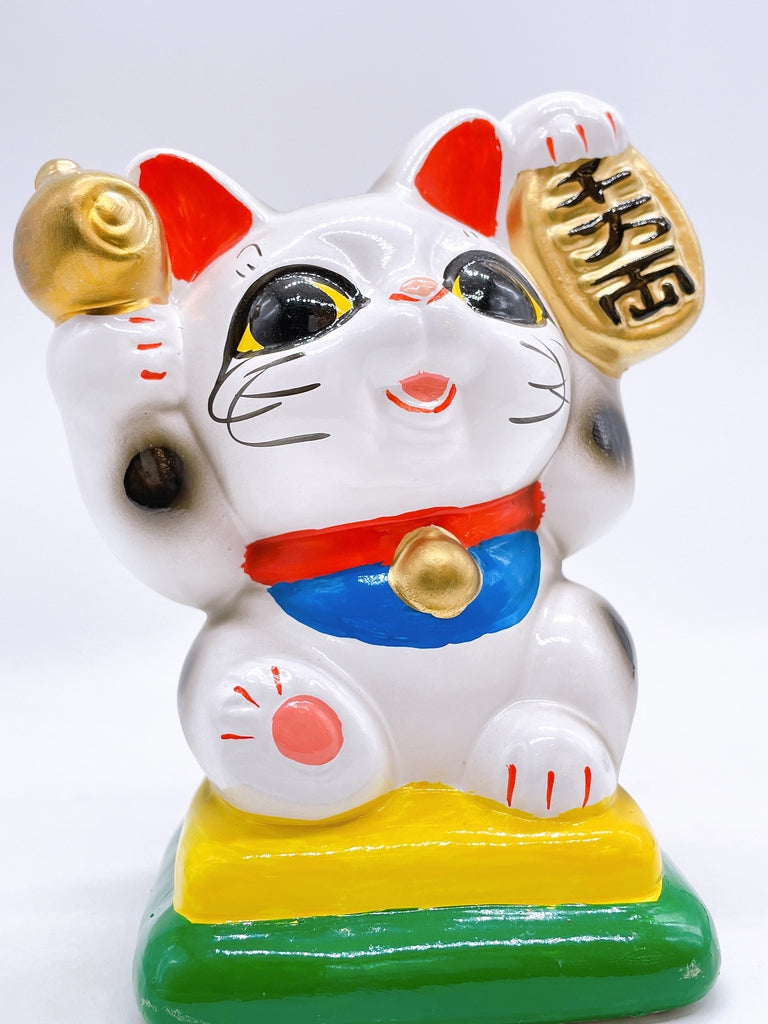 日本常滑搥持小判招財貓