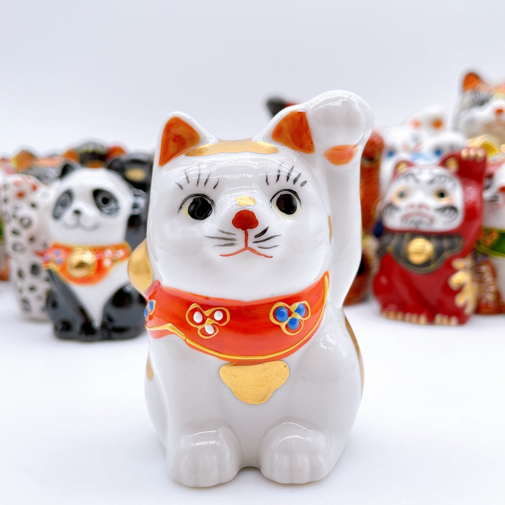 日本九谷烧招财猫金盛2号