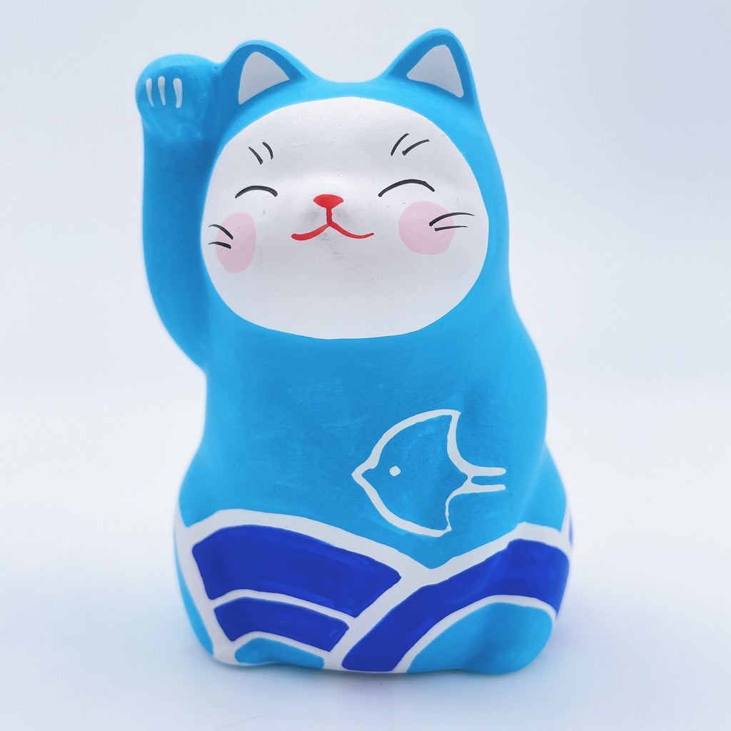 日本谷中堂彩色和柄招財貓
