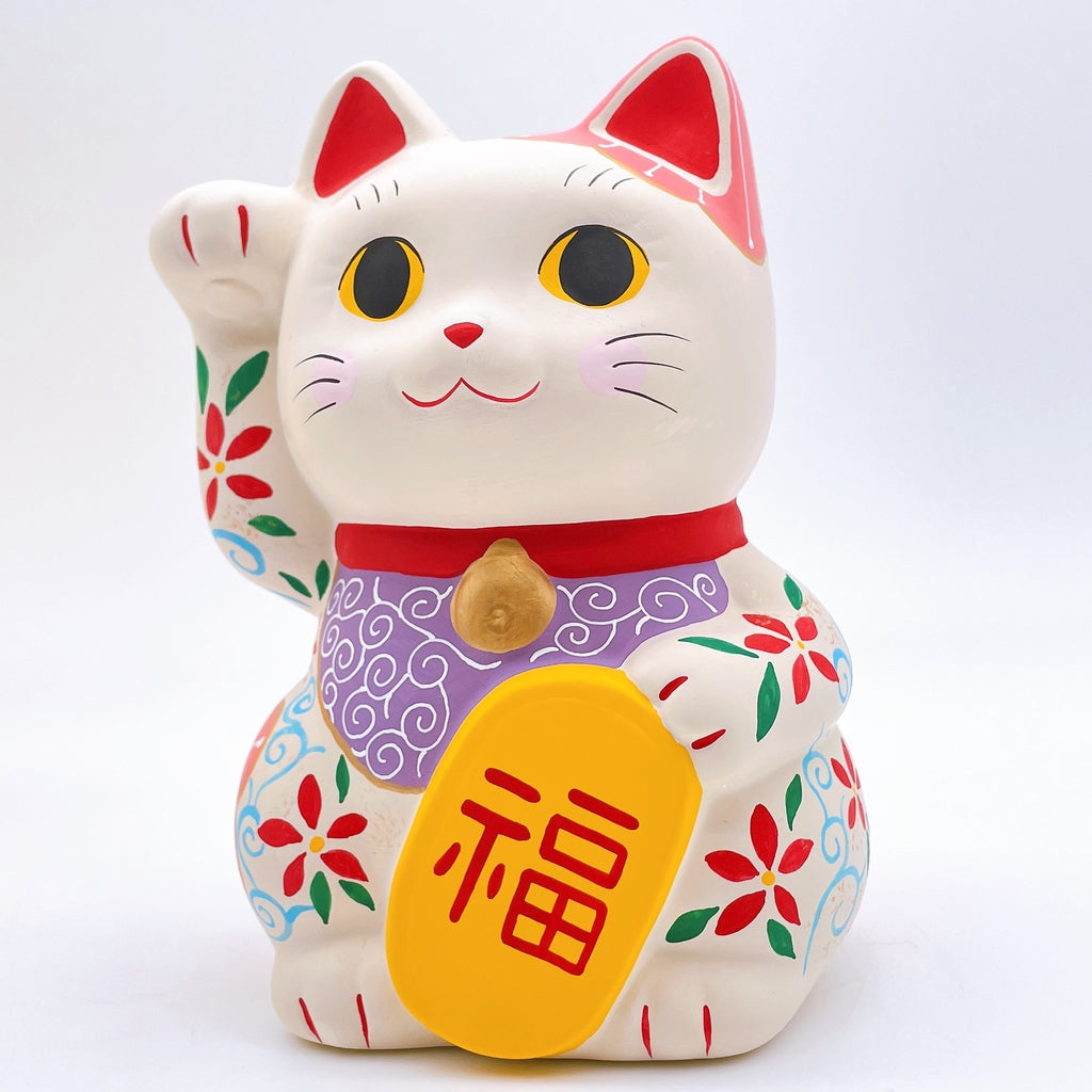 日本谷中堂招財貓 七彩福