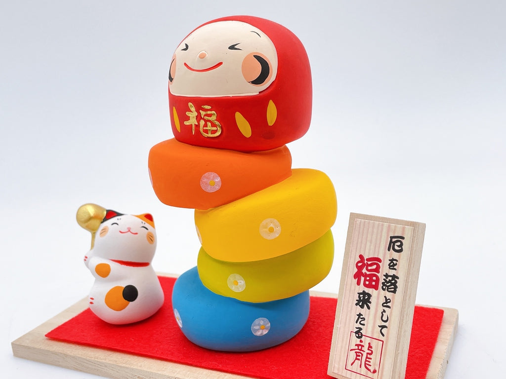 日本厄運除落福來招財貓達摩 套裝