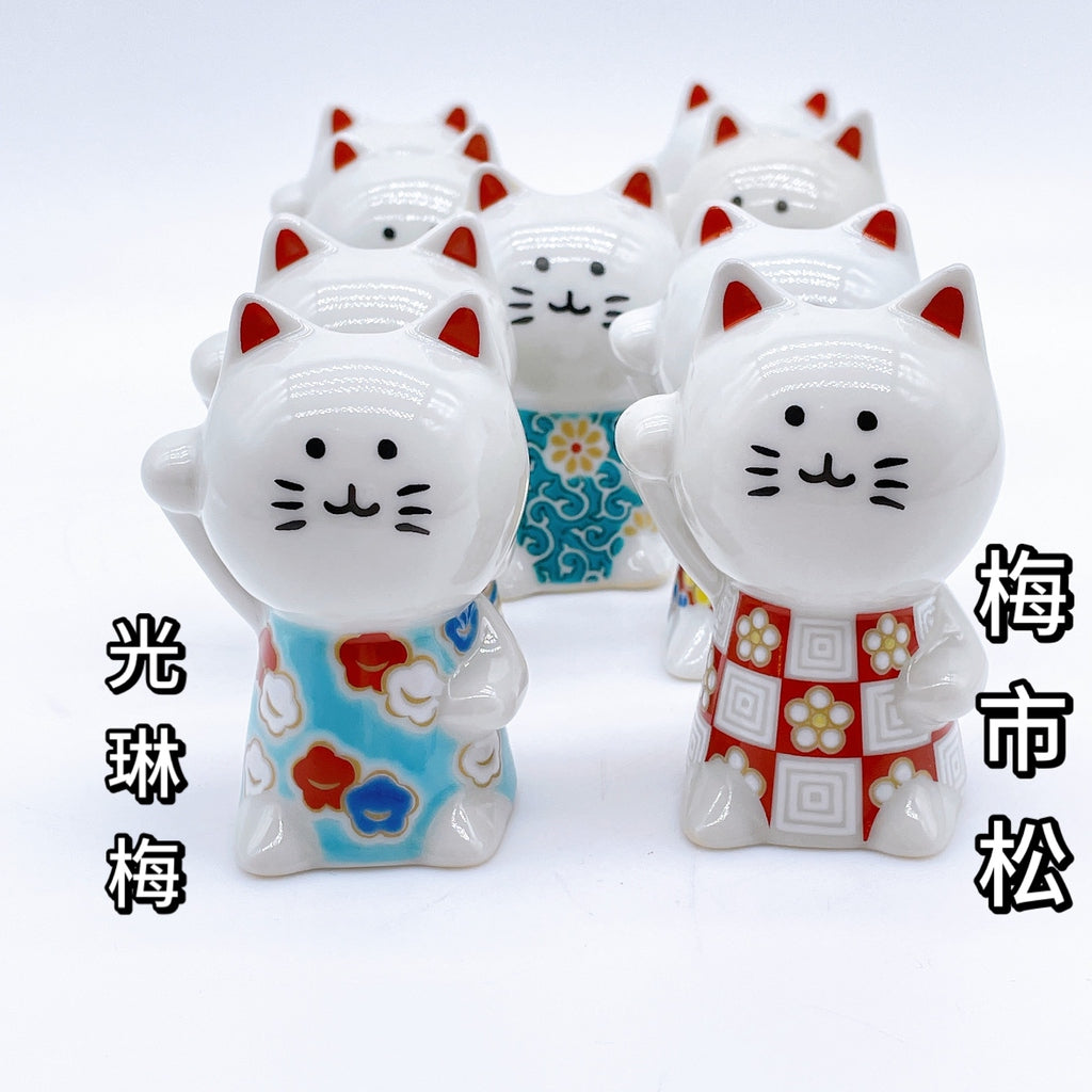 日本九谷烧缘起之绘炳招财猫系列