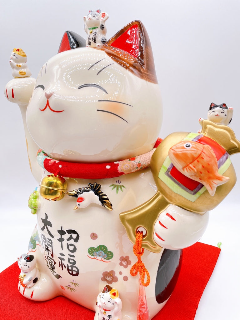 日本彩繪招福大開運招財貓11.5號