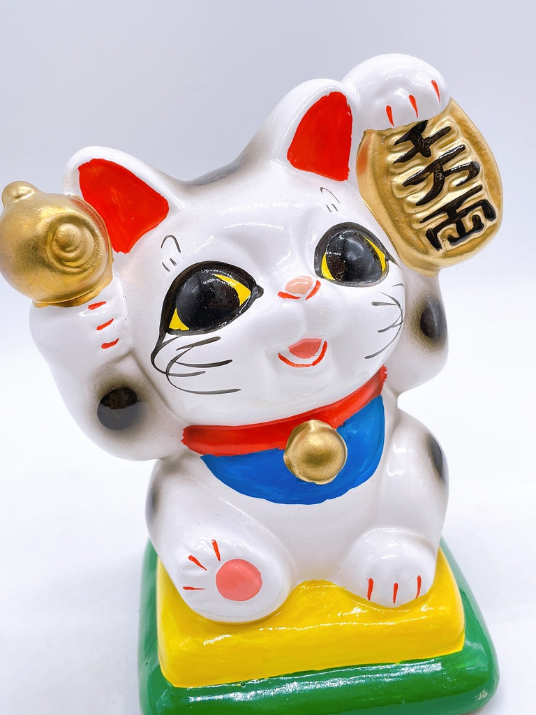 日本常滑搥持小判招財貓
