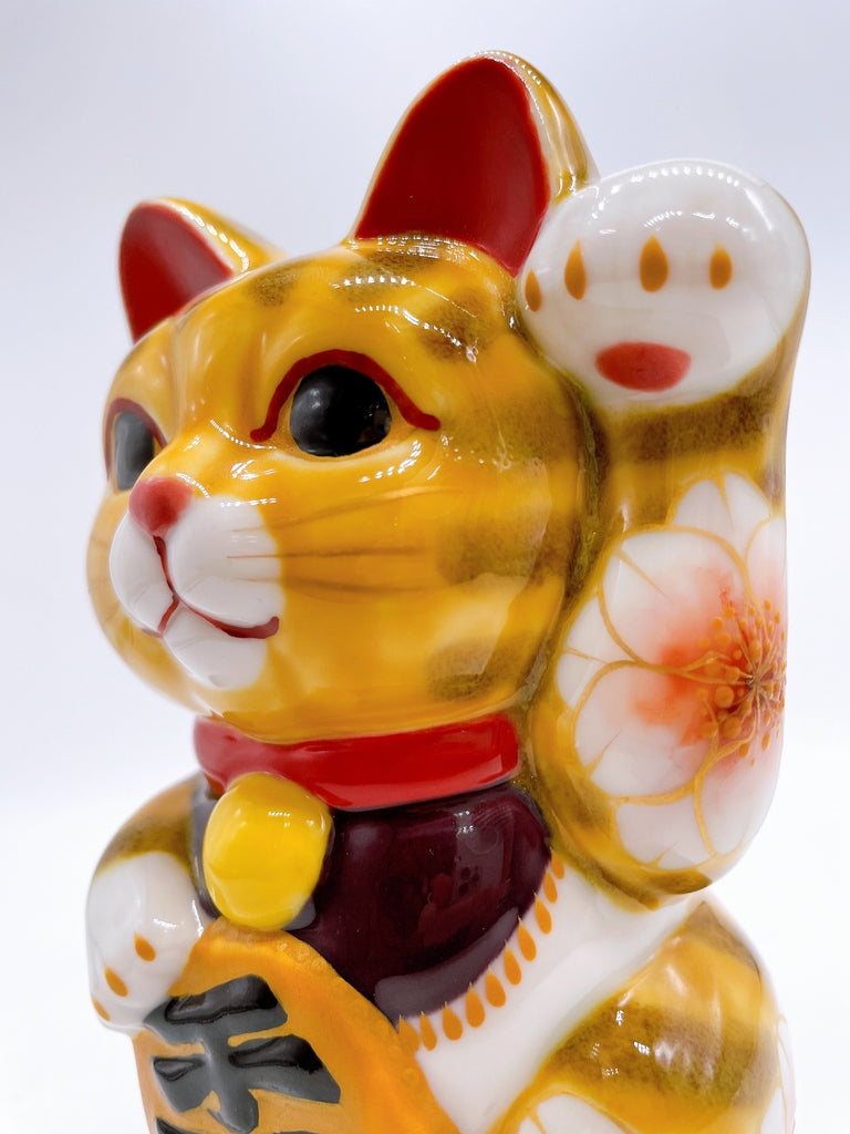 日本清水烧招财猫虎樱