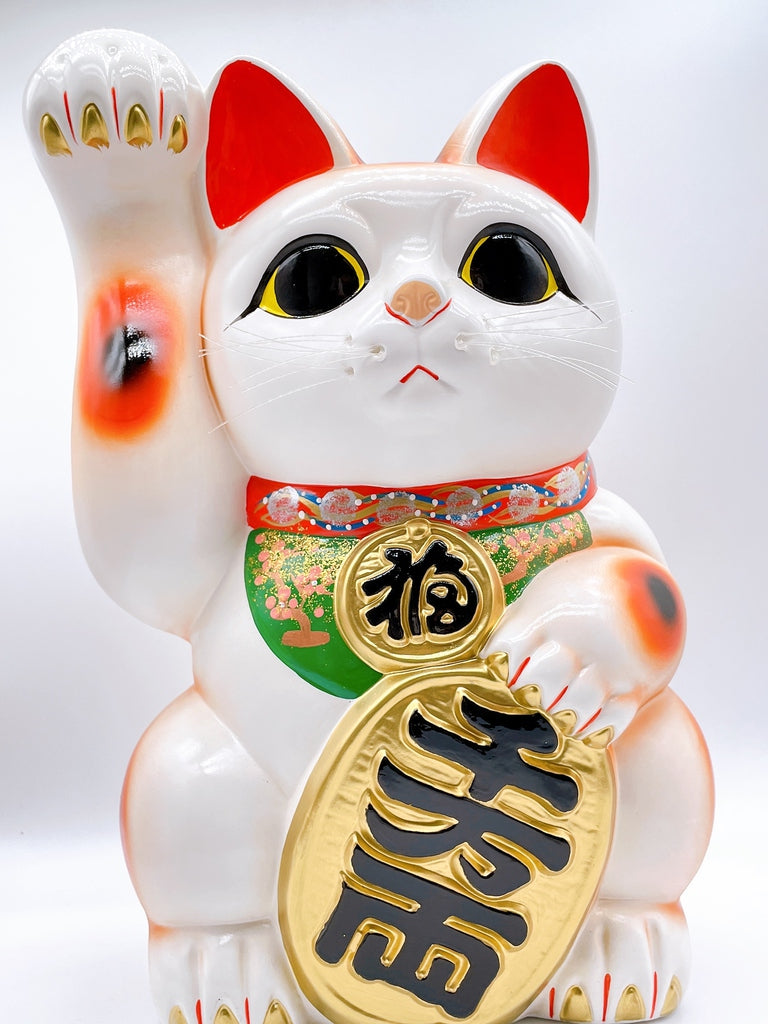 日本常滑長手小判招財貓 13號右 特大