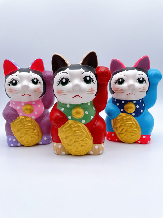 日本美麗子千万兩招財貓