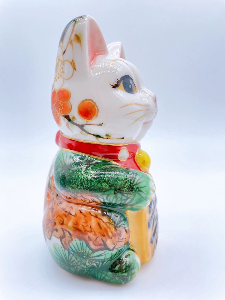 日本清水燒招財貓 松竹梅