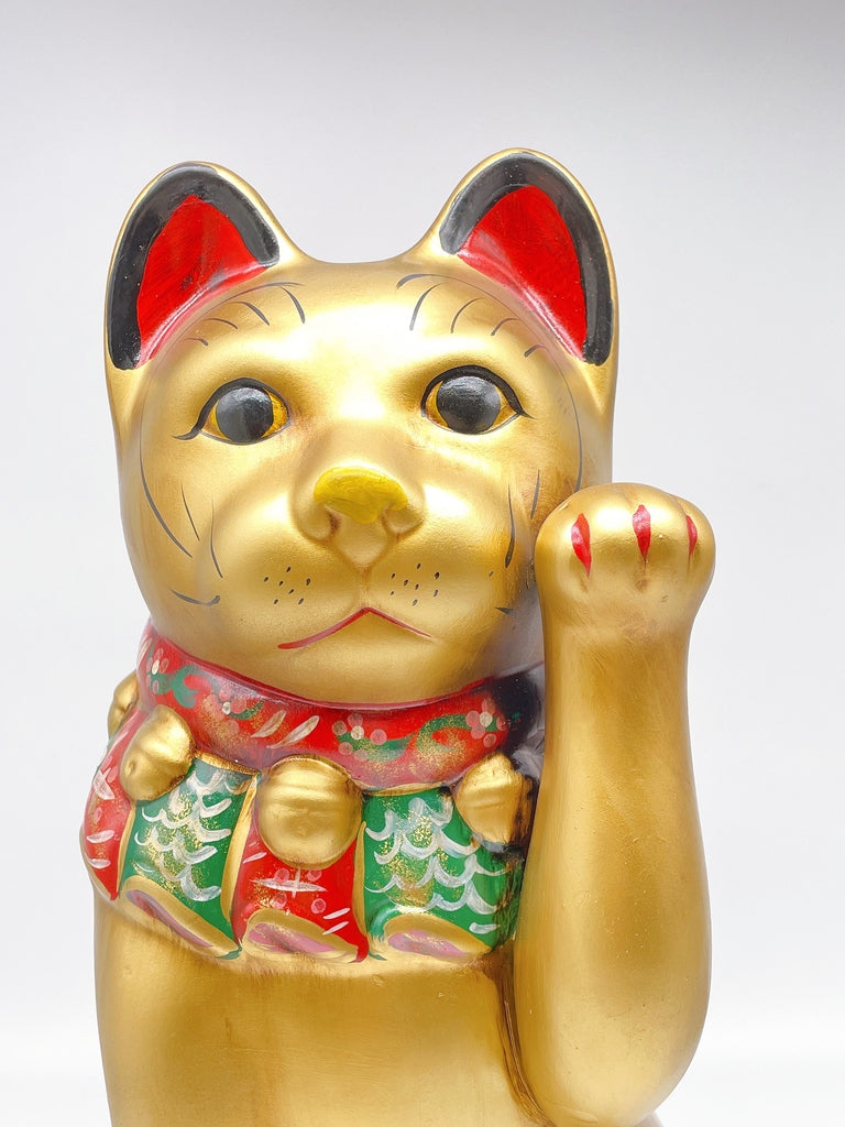 日本濑戸烧大正金招财猫.复刻版12号