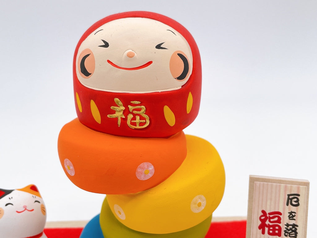 日本厄運除落福來招財貓達摩 套裝