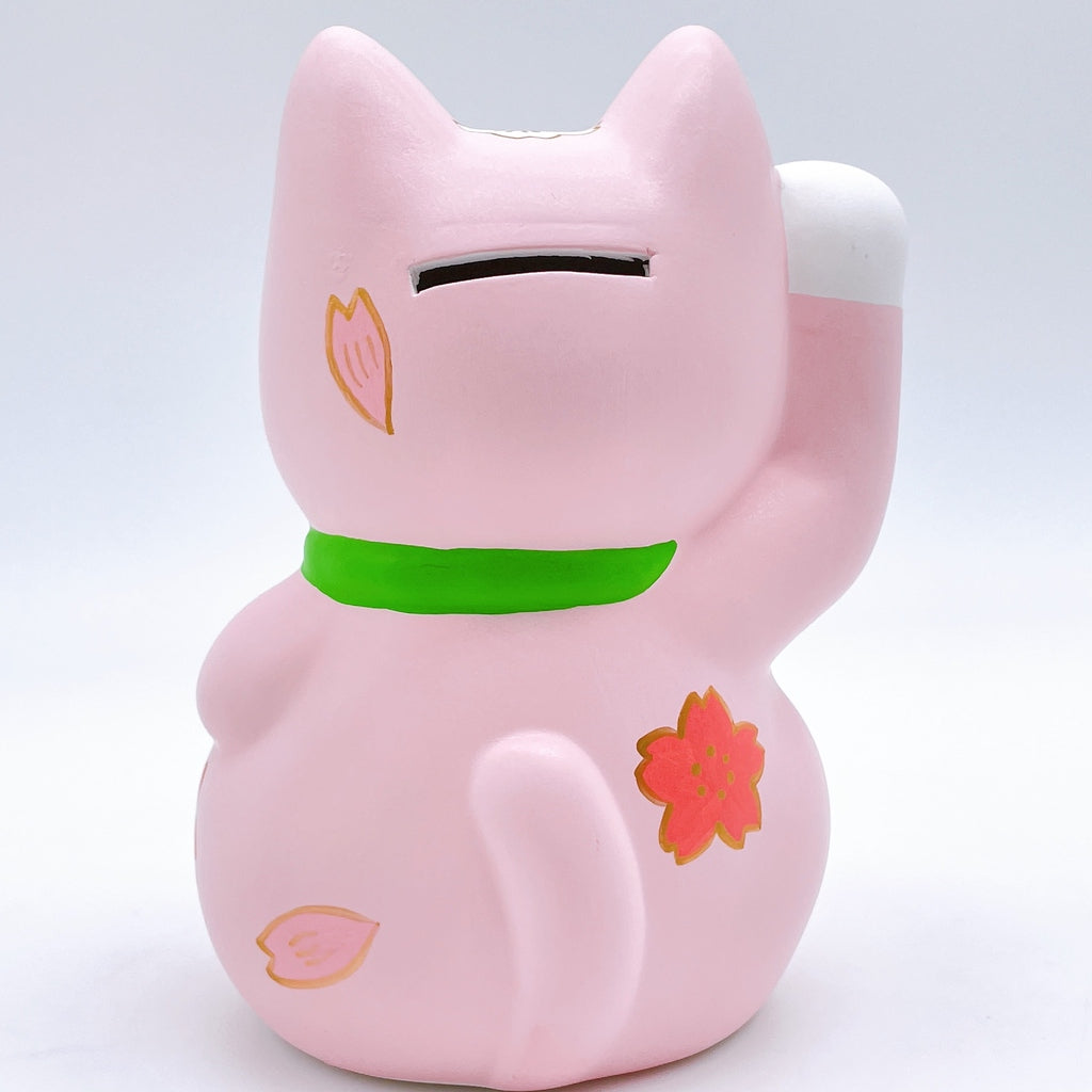 日本谷中堂招財貓 粉紅櫻