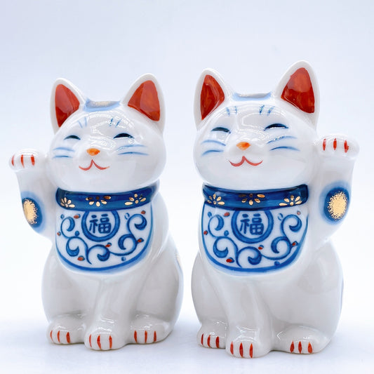 日本染錦唐草招財貓 小號