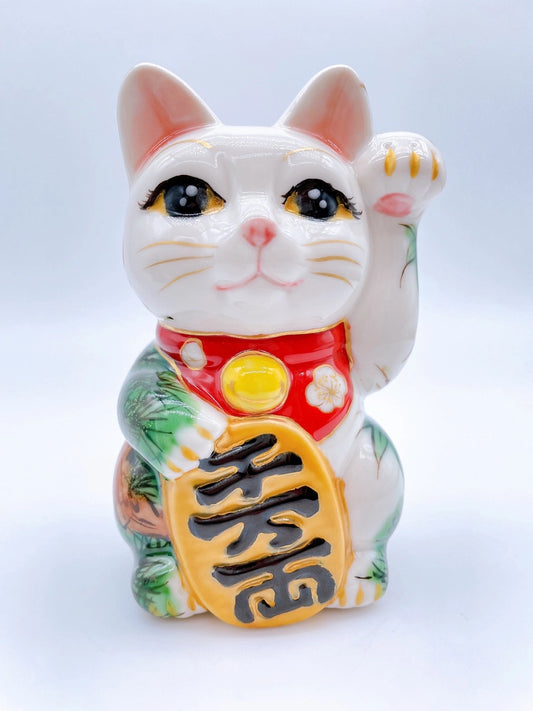 日本清水燒招財貓 松竹梅